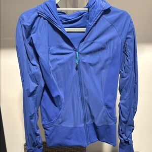 Lululemon Athletica Blue Athletic Jacket with Hood